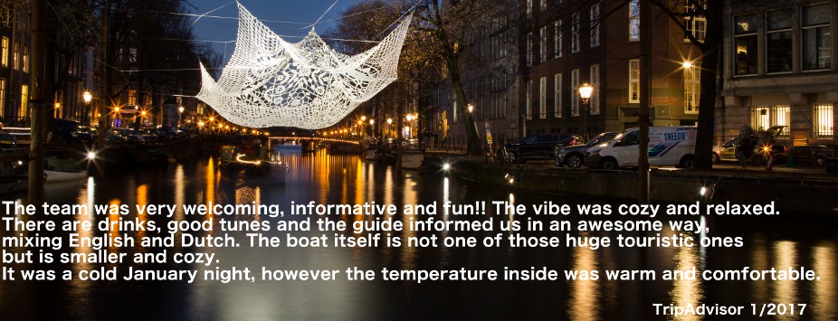 Private Boat for Amsterdam Light Festival 